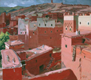 "Peinture du Ksar d'Anemiter vers 1939"