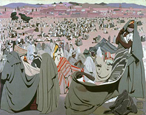 "Les Haiks au souk El Khémis en 1926"